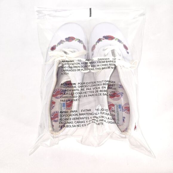 Keds Grasshoppers Red Hat Society Sneakers Women’s 6M Embroidered Cottage Granny - Picture 14 of 14